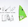 Комплект Starboard Windsurfer Rig Set 5.7 Green/Red