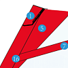 Ткань парусная Severne Dakron Red 3105C