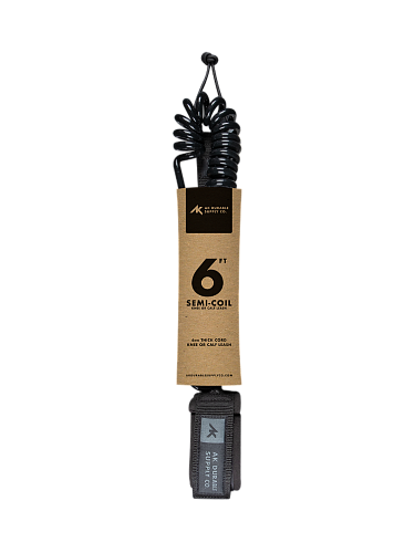 Лиш AK Coil Leash Black 6'